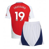 Camisa de Futebol Arsenal Leandro Trossard #19 Equipamento Principal Infantil 2024-25 Manga Curta (+ Calças curtas)